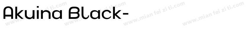 Akuina Black字体转换